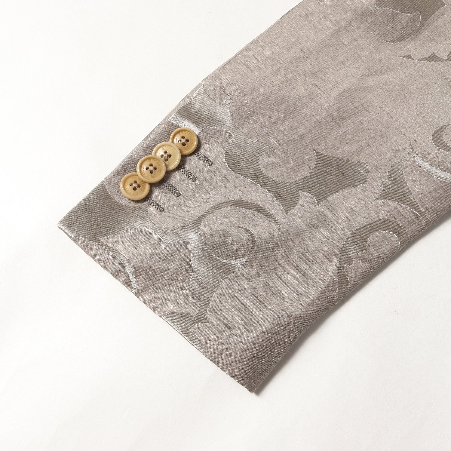 エトロ　リネン100％　ジャケット　チェック　総柄　レトロ　3釦　イタリア製　M エトロ リネン100％ ジャケット チェック 総柄 レトロ 3釦