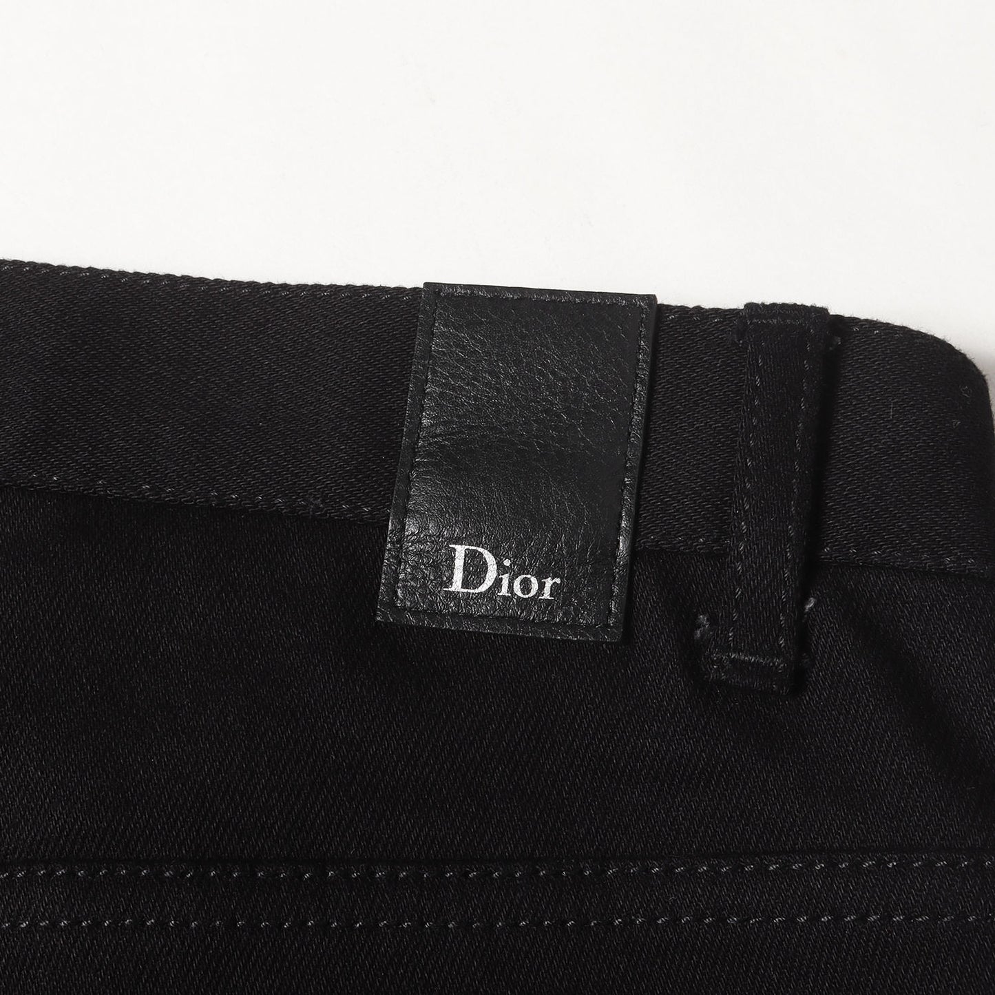 18AW クリス期 ATELIER SLIM17.5 ストラップ付 ストレッチ スリム デニムパンツ(833DS56A4209)