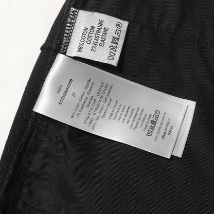 18AW クリス期 ATELIER SLIM17.5 ストラップ付 ストレッチ スリム デニムパンツ(833DS56A4209)