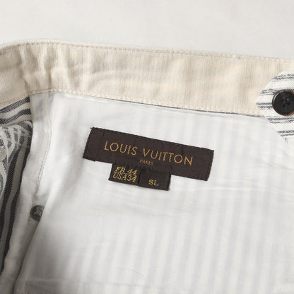 ガストンV ロゴ ワッペン ヒッコリー デニム パンツ (H7D07WB8Y)