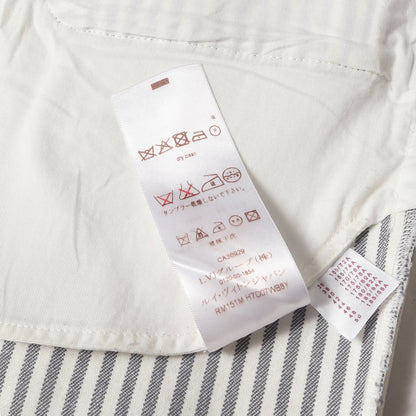 ガストンV ロゴ ワッペン ヒッコリー デニム パンツ (H7D07WB8Y)