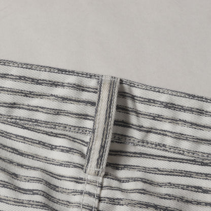 ガストンV ロゴ ワッペン ヒッコリー デニム パンツ (H7D07WB8Y)