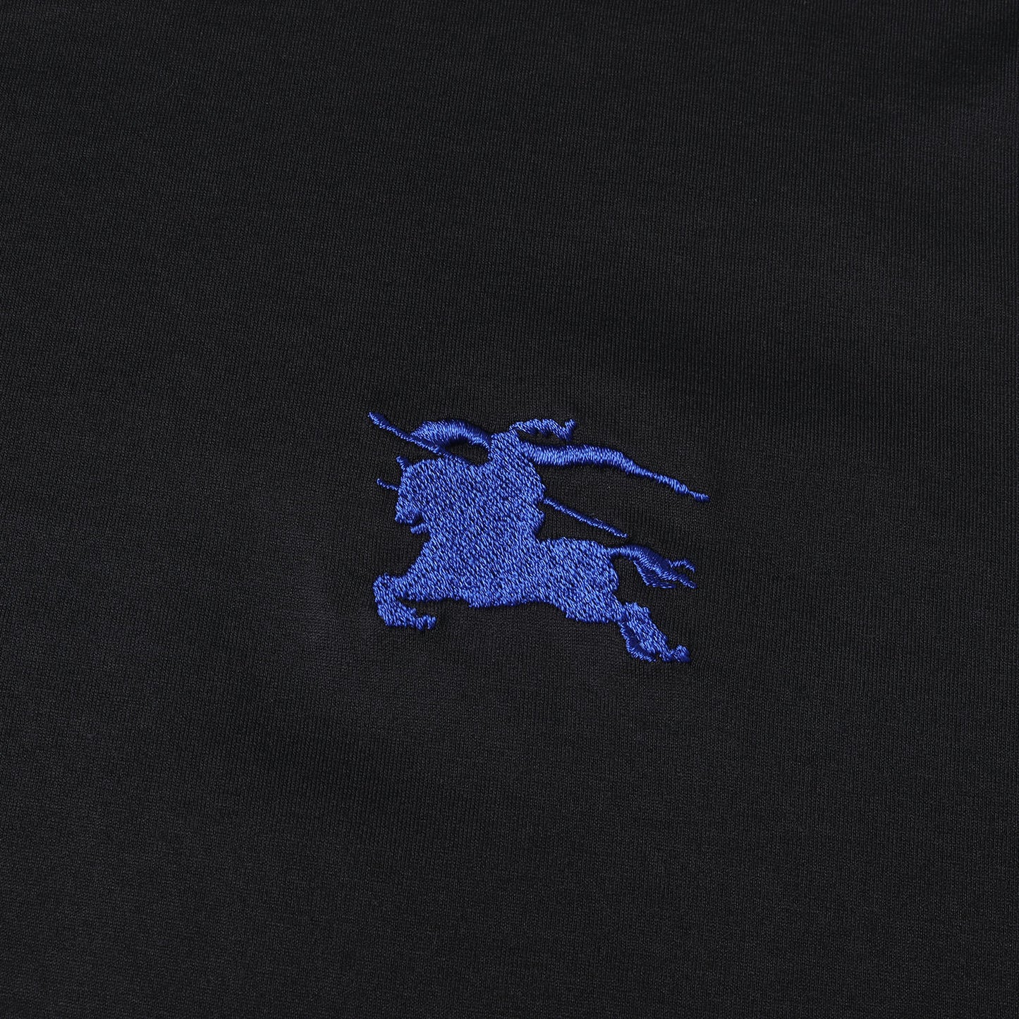 ホース ロゴ 刺繍 クルーネック Tシャツ