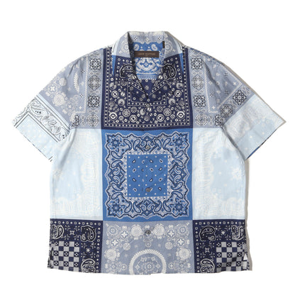 14SS ペイズリー モノグラム バンダナ オープンカラー 半袖 シャツ (RM141 H5SH80BYC)