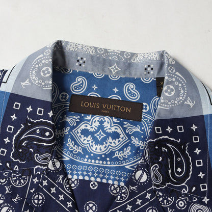 14SS ペイズリー モノグラム バンダナ オープンカラー 半袖 シャツ (RM141 H5SH80BYC)