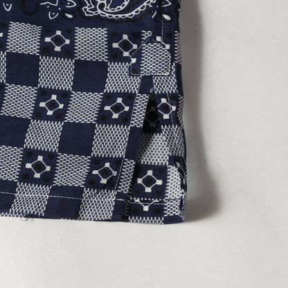 14SS ペイズリー モノグラム バンダナ オープンカラー 半袖 シャツ (RM141 H5SH80BYC)