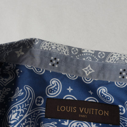 14SS ペイズリー モノグラム バンダナ オープンカラー 半袖 シャツ (RM141 H5SH80BYC)