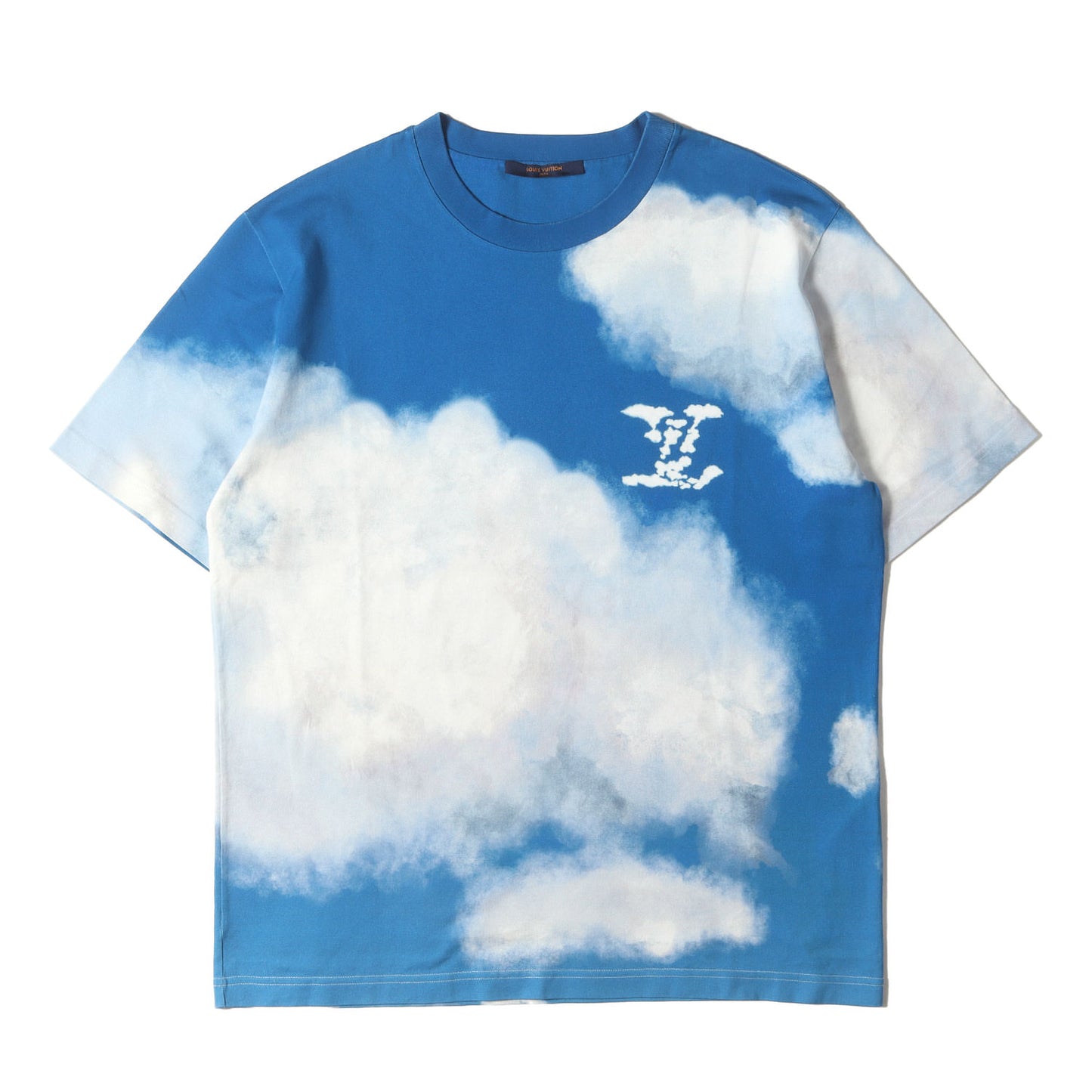 20AW オールオーバー クラウドプリント LVロゴ Tシャツ (RM202 NPG HJY79W)