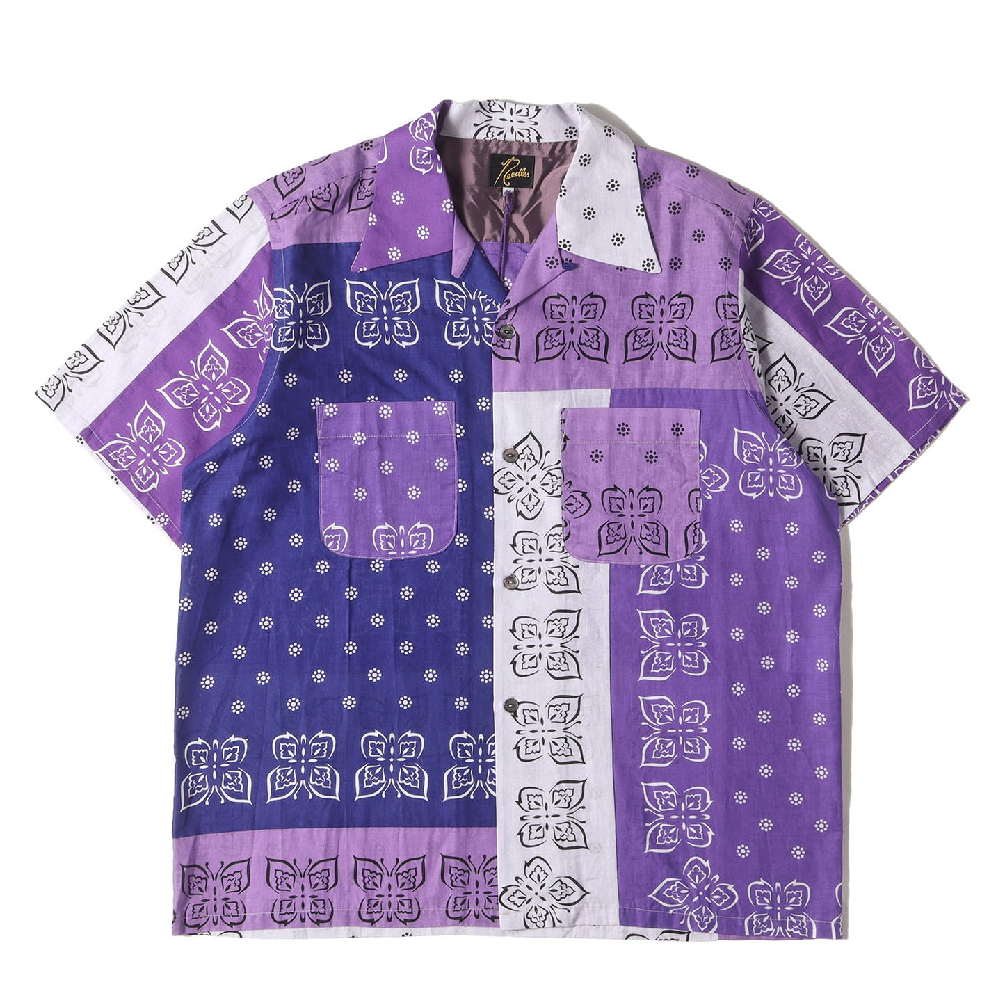 23SS JOURNAL STANDARD別注 バンダナ柄 コットン オープンカラー 半袖 シャツ (S/S One-up Shirt BANDNA MR493)