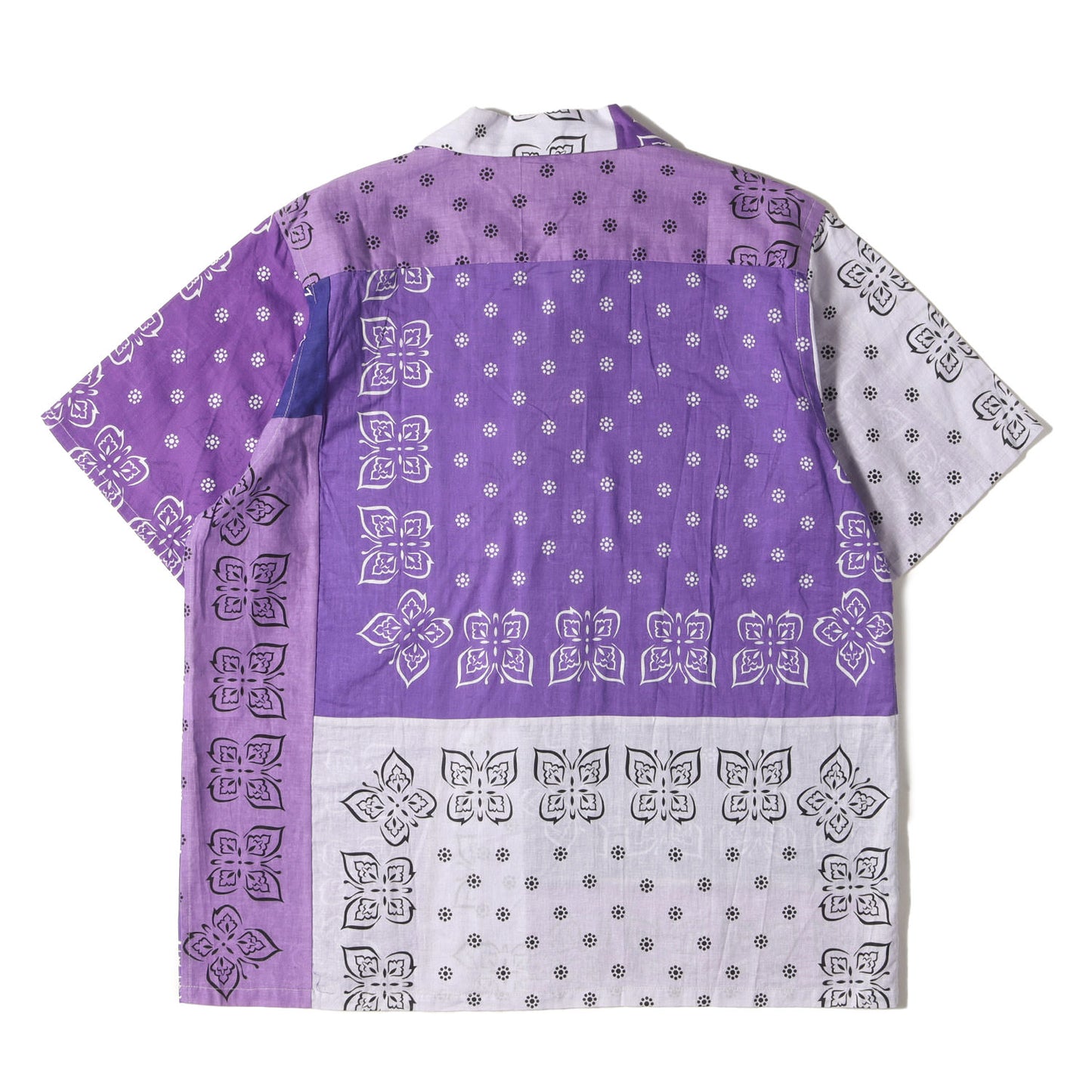 23SS JOURNAL STANDARD別注 バンダナ柄 コットン オープンカラー 半袖 シャツ (S/S One-up Shirt BANDNA MR493)