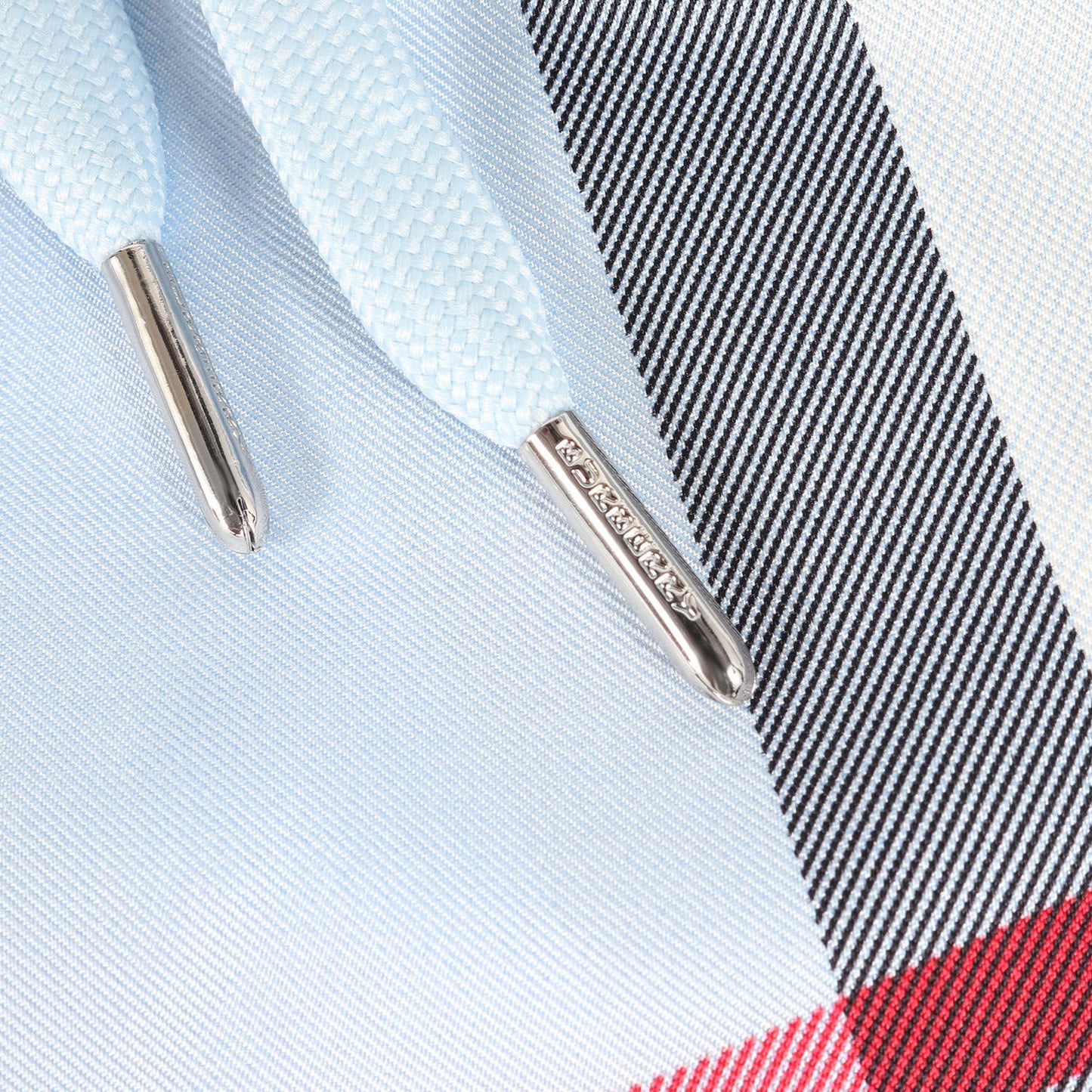 ブルー ノバチェック シルク ショートパンツ