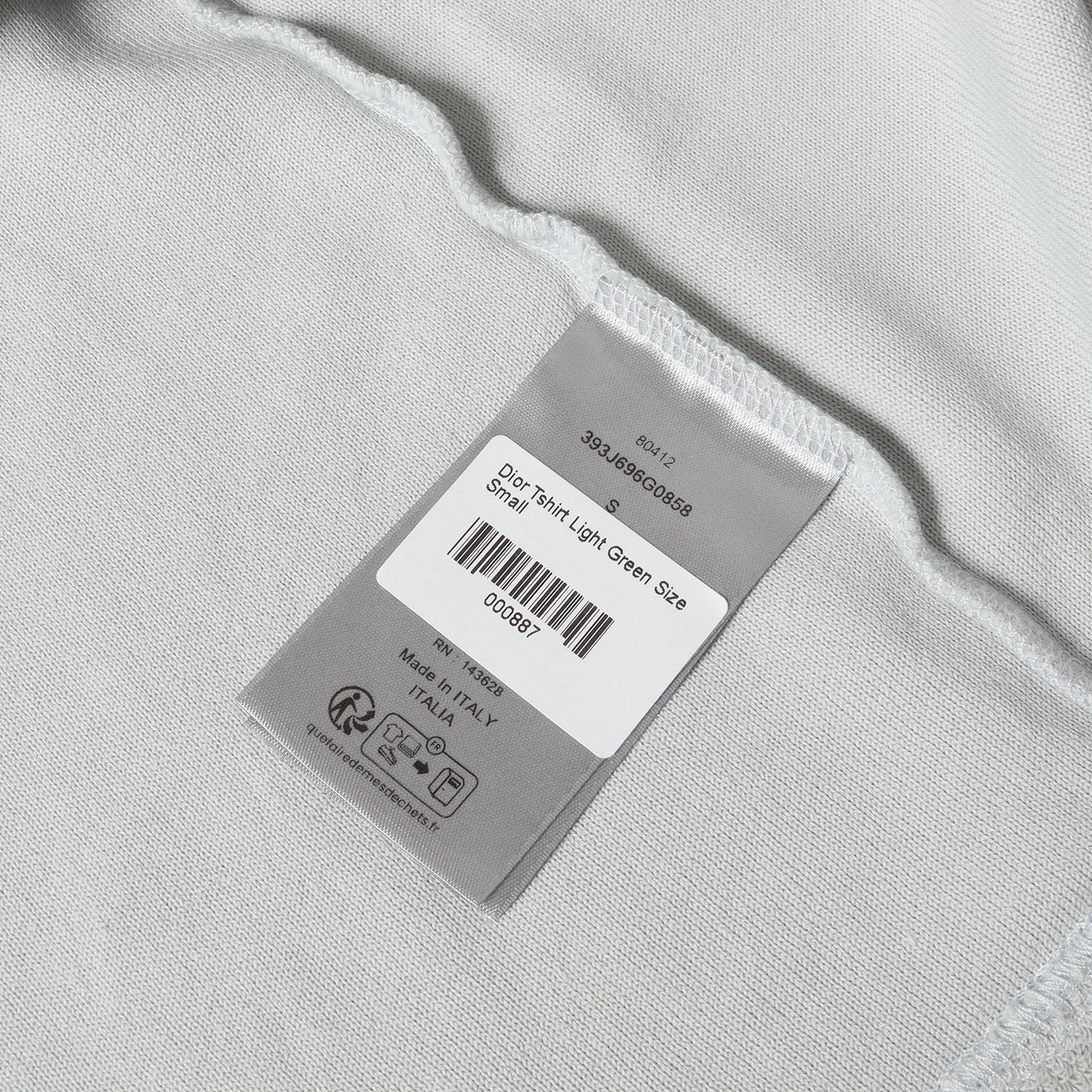 23SS ブランドロゴ パイル Tシャツ (393J696G0858)