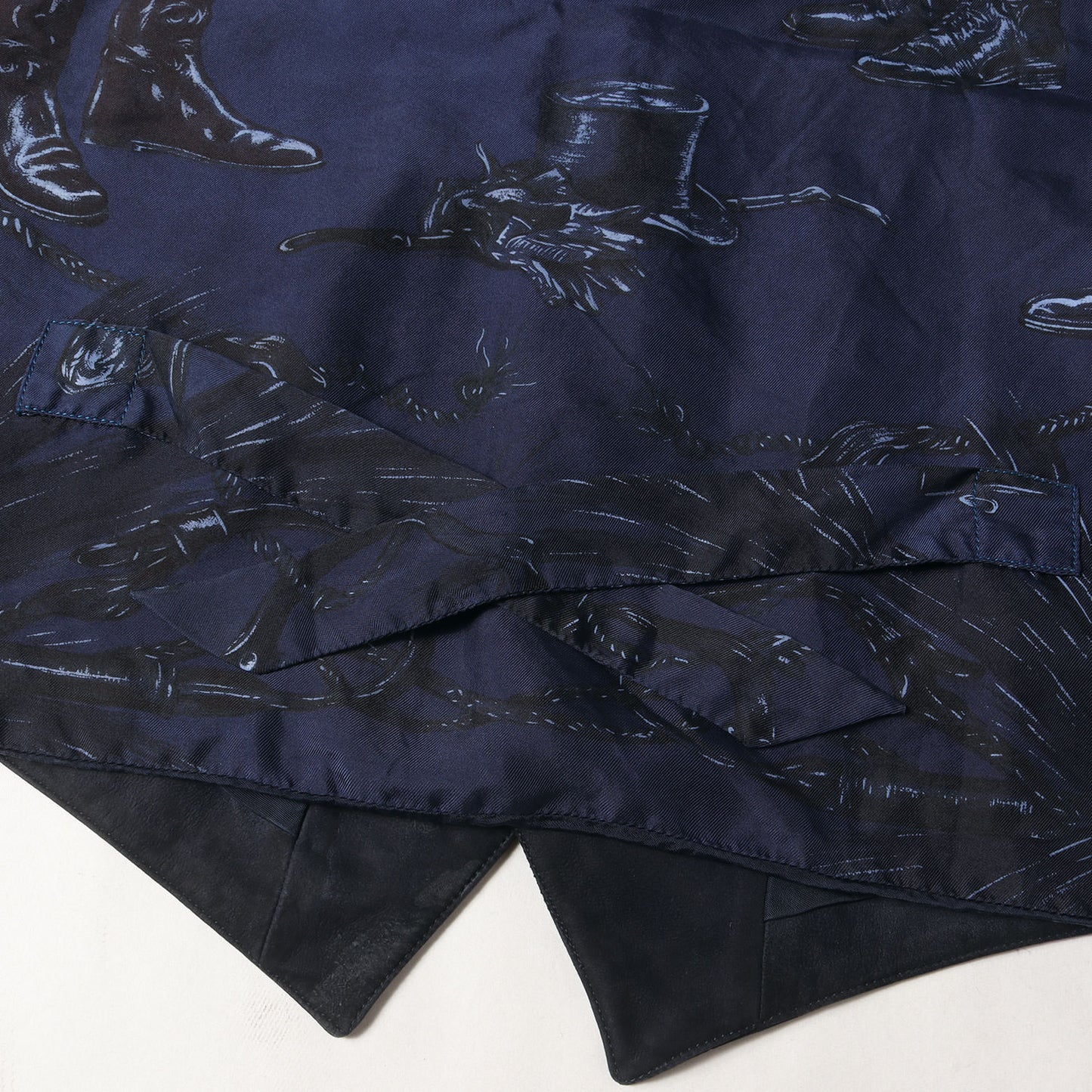 コーティング加工 ラムスキン スエード レザー ジレ ベスト A proposde bottes カレ / ヴィンテージ エルメス