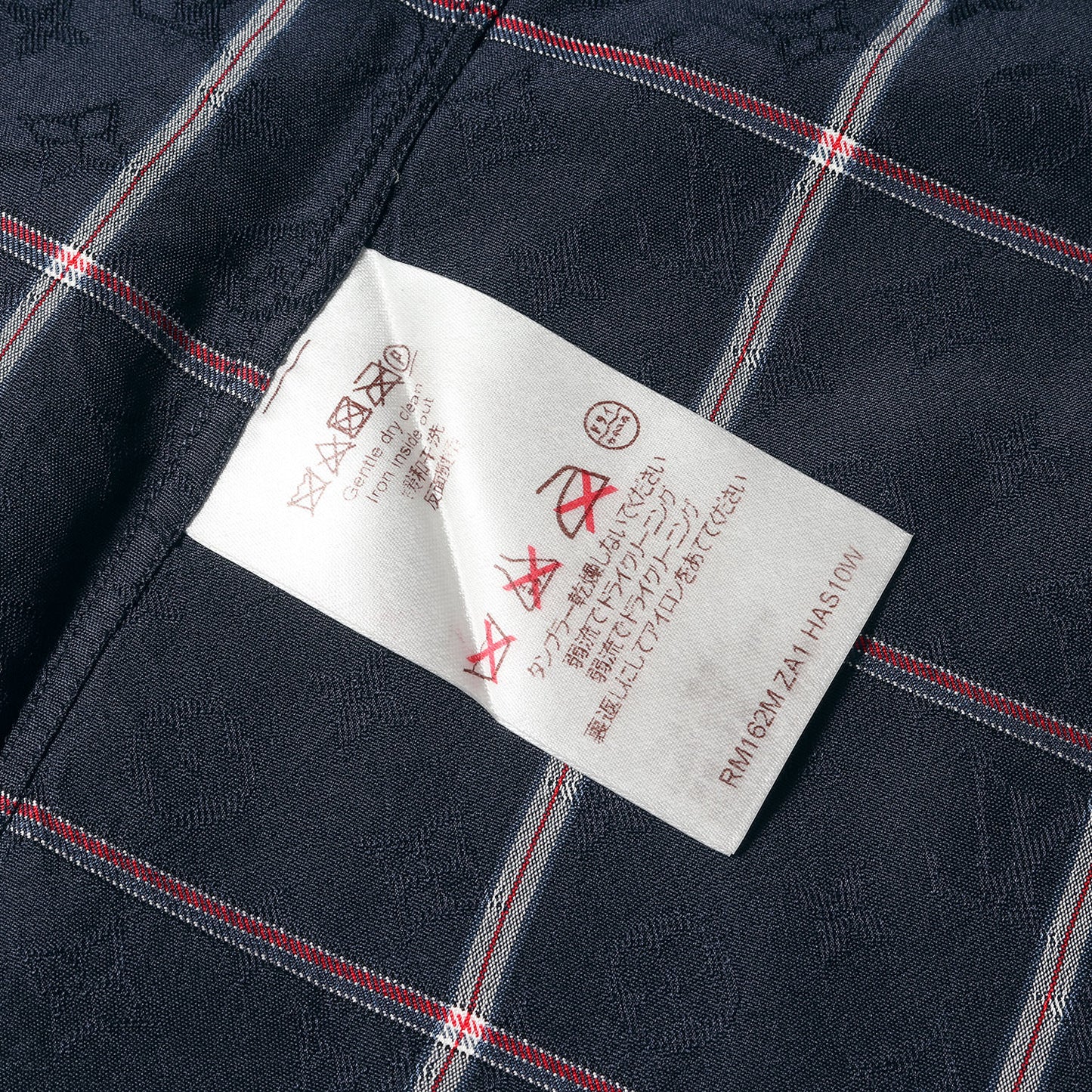 モノグラム チェック 半袖 シルク シャツ (ZAI HAS10W)