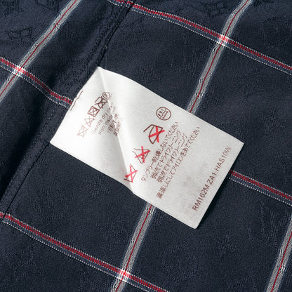 モノグラム チェック 半袖 シルク シャツ (ZAI HAS10W)