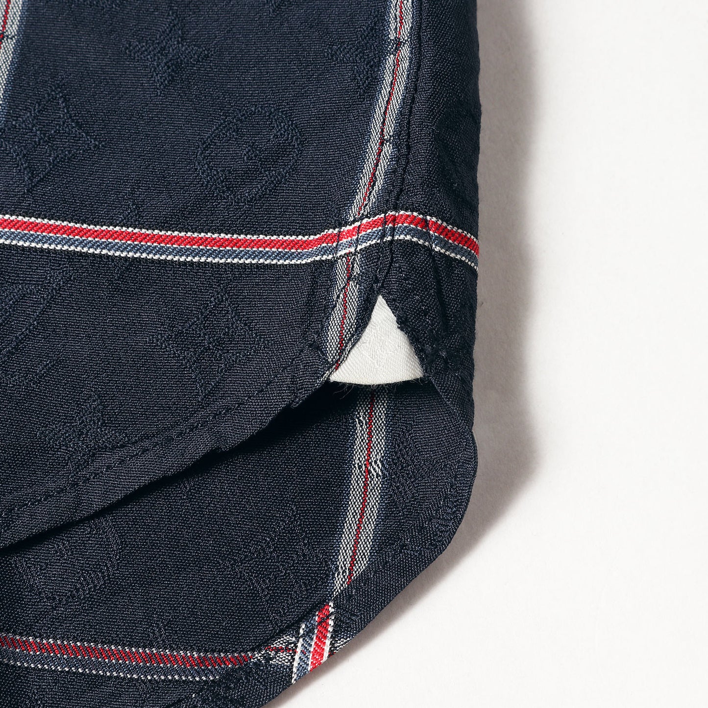 モノグラム チェック 半袖 シルク シャツ (ZAI HAS10W)