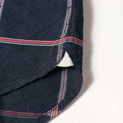 モノグラム チェック 半袖 シルク シャツ (ZAI HAS10W)