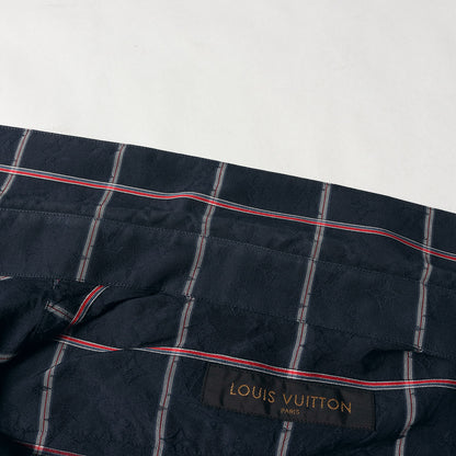 モノグラム チェック 半袖 シルク シャツ (ZAI HAS10W)