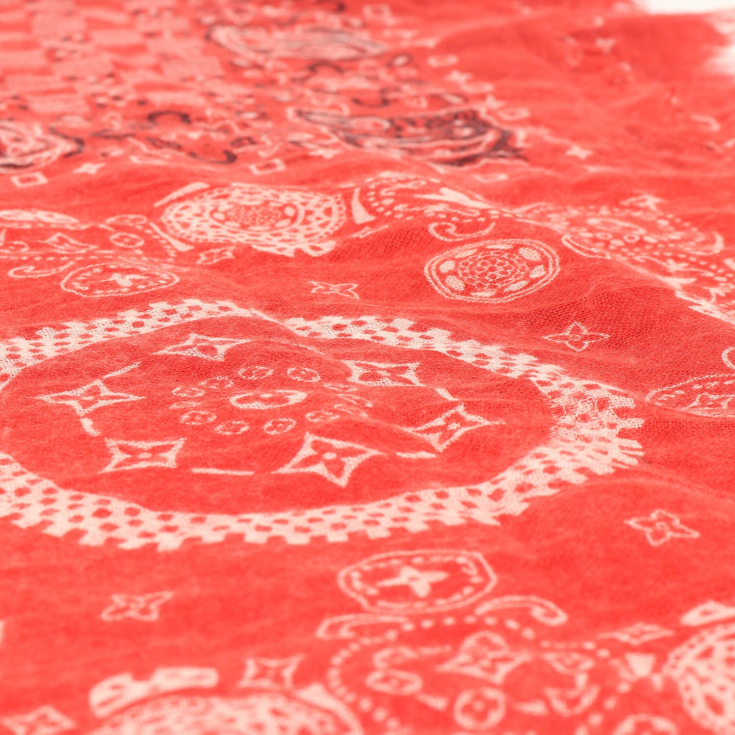 モノグラム ペイズリー バンダナストール (M75267)