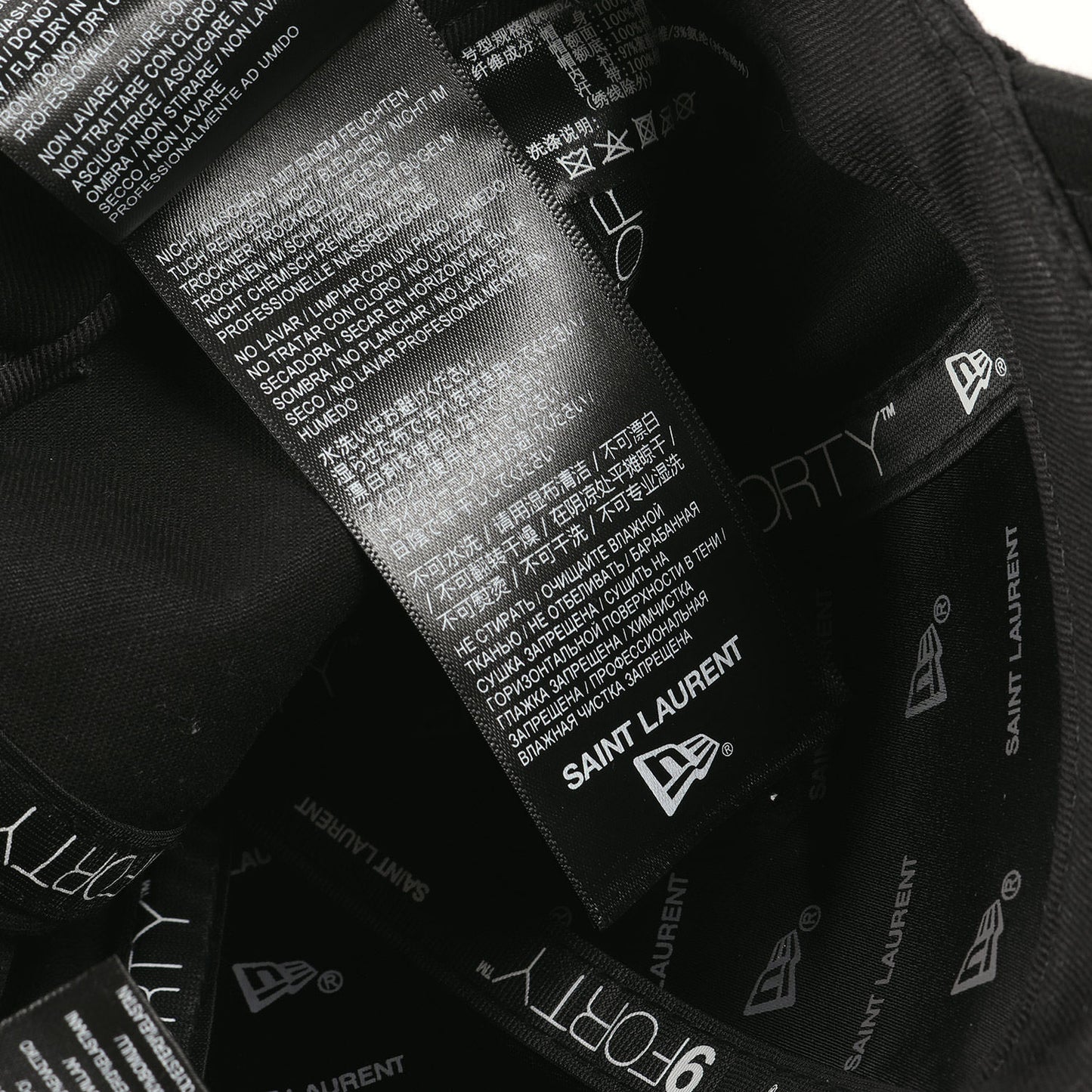 ×NEW ERA YSL モノグラム キャップ ADJUSTABLE 9FORTY (687687) / ニューエラ コラボ