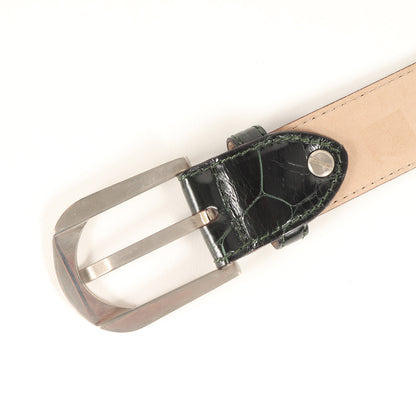 Handmade Alligator belt アリゲーター レザー ベルト （B2102/F1160)