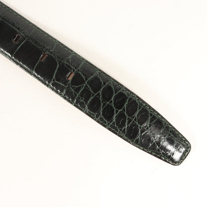 Handmade Alligator belt アリゲーター レザー ベルト （B2102/F1160)