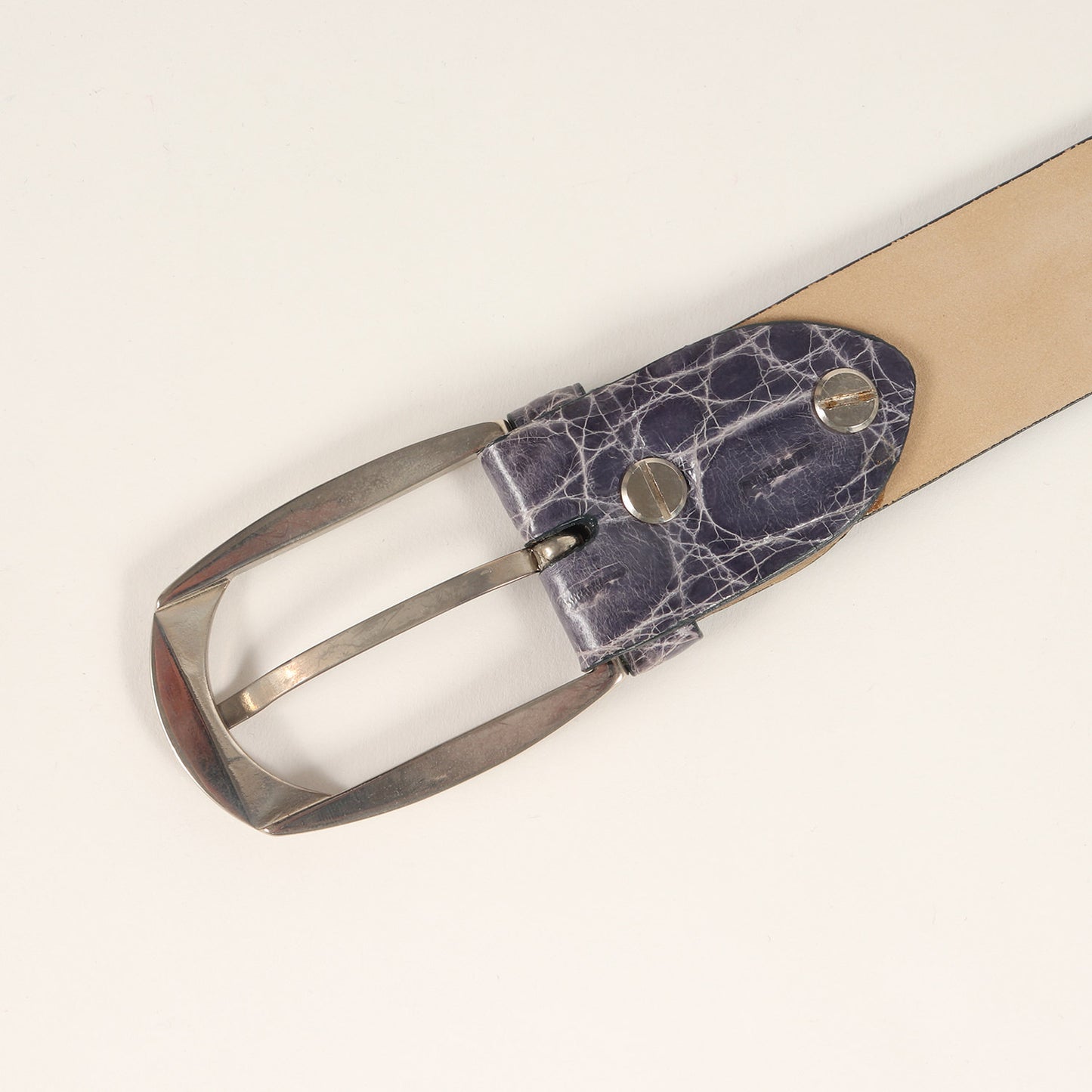 Handmade Crocodile belt クロコダイル レザー ベルト （B209/F1099)