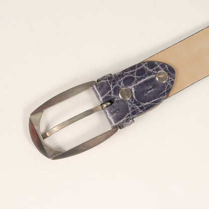 Handmade Crocodile belt クロコダイル レザー ベルト （B209/F1099)