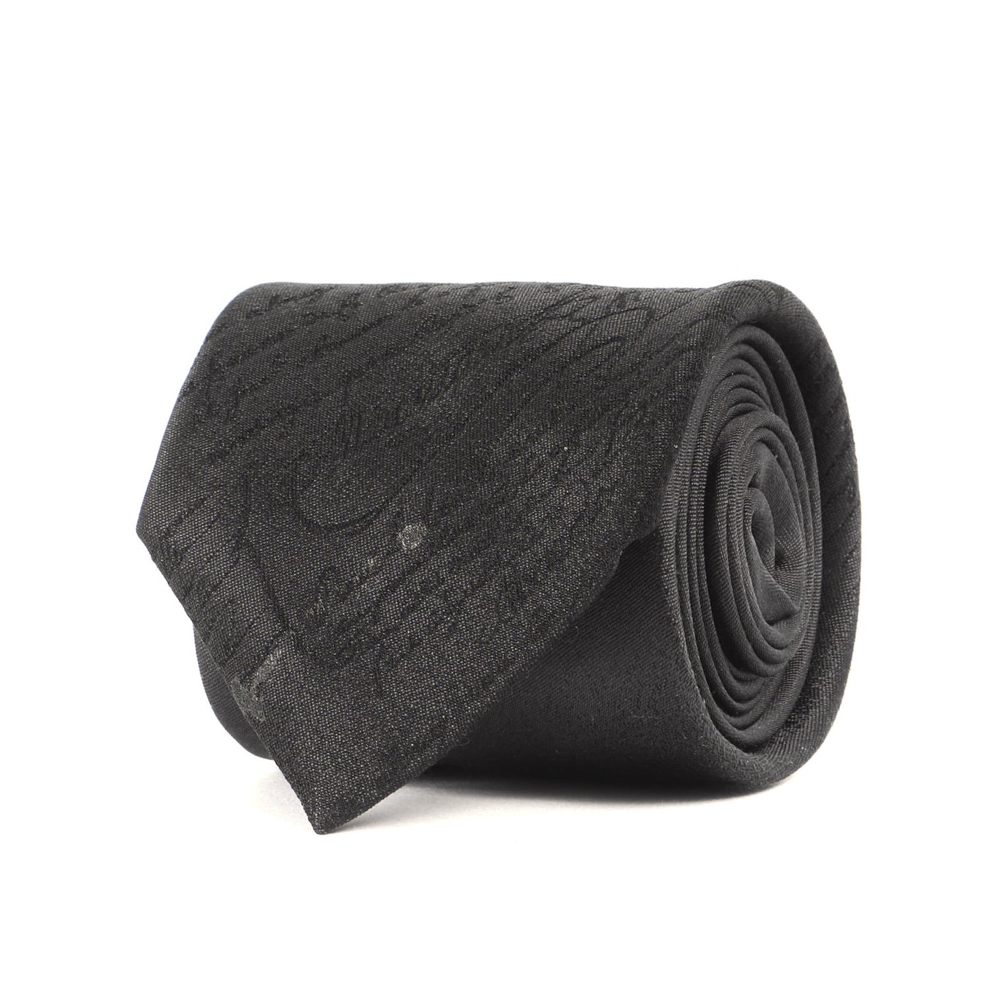 スクリット カリグラフィー シルク ネクタイ ホールマーク クラヴァット