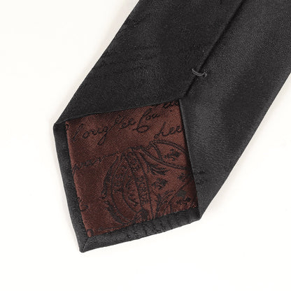 スクリット カリグラフィー シルク ネクタイ ホールマーク クラヴァット