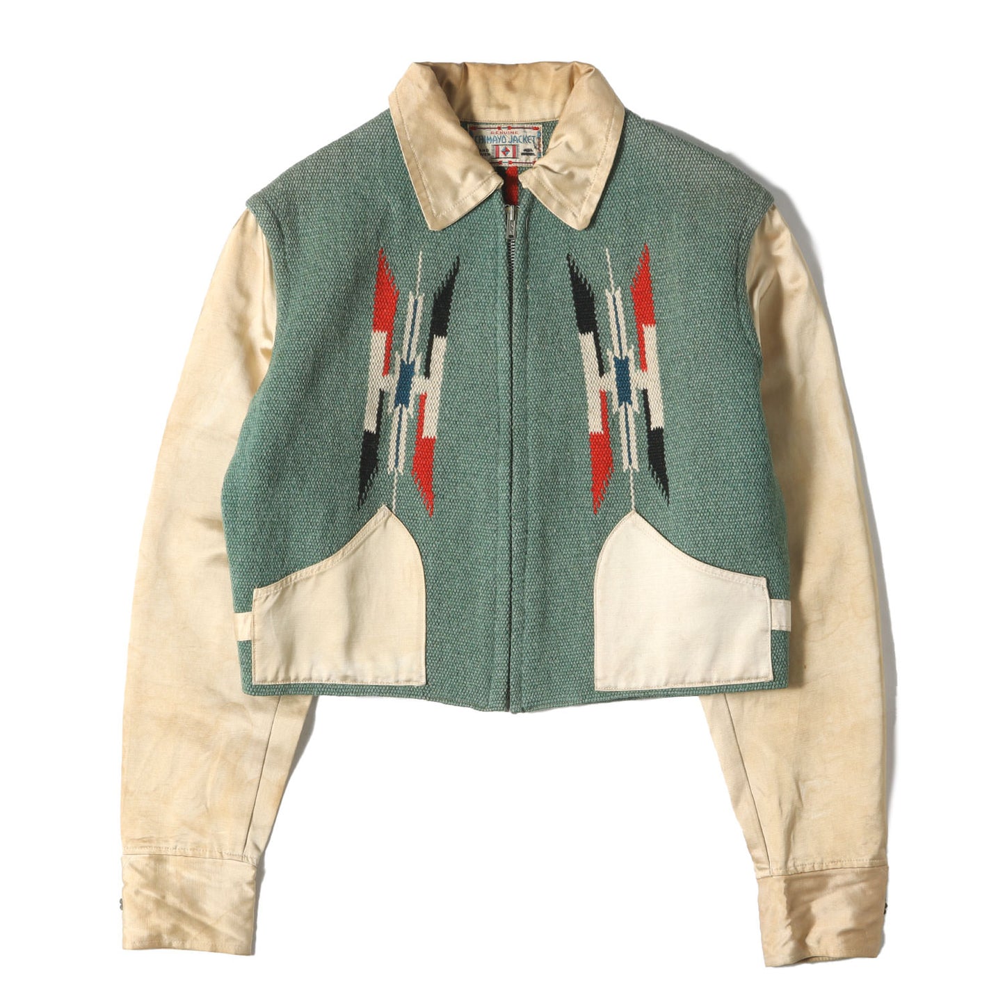 30s-40s CHIMAYO JACKET チマヨジャケット デコタトロウ サテンジップ ネイティブ ジャケット