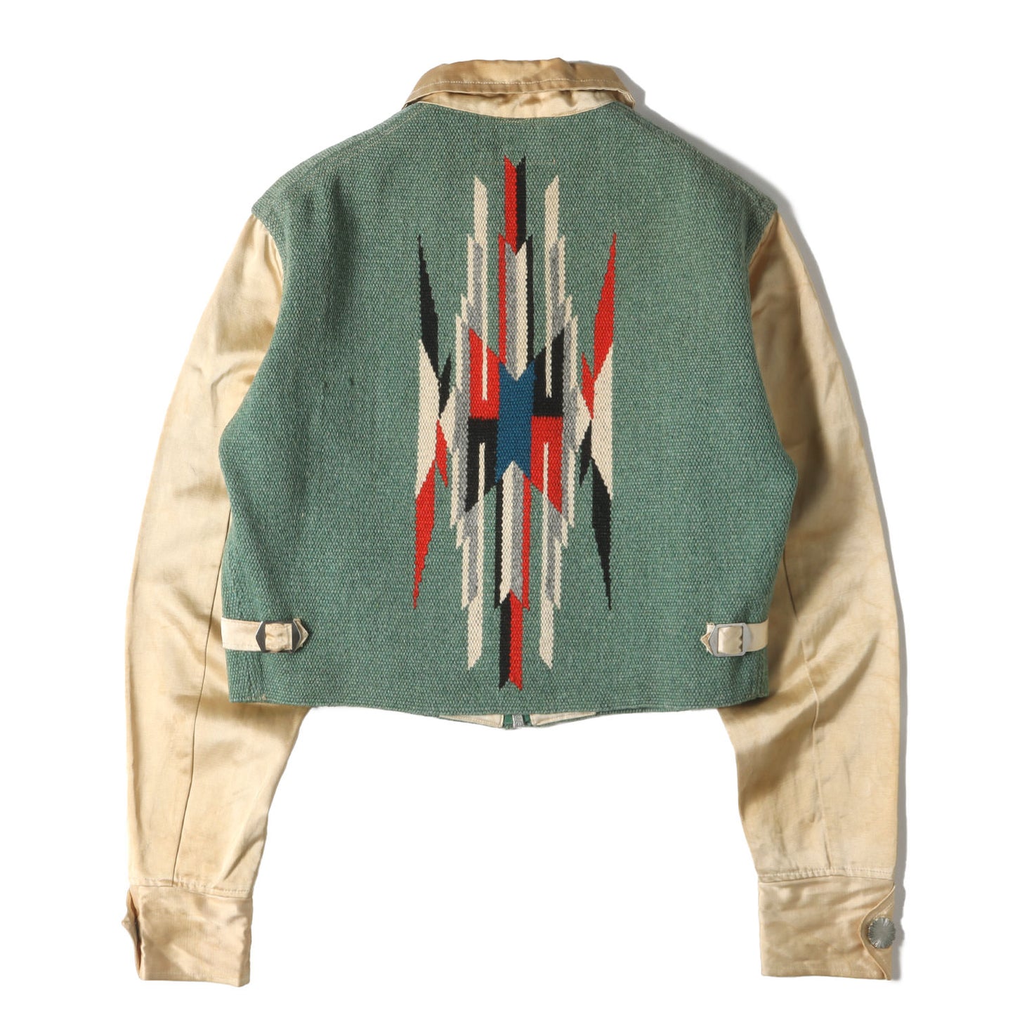 30s-40s CHIMAYO JACKET チマヨジャケット デコタトロウ サテンジップ ネイティブ ジャケット