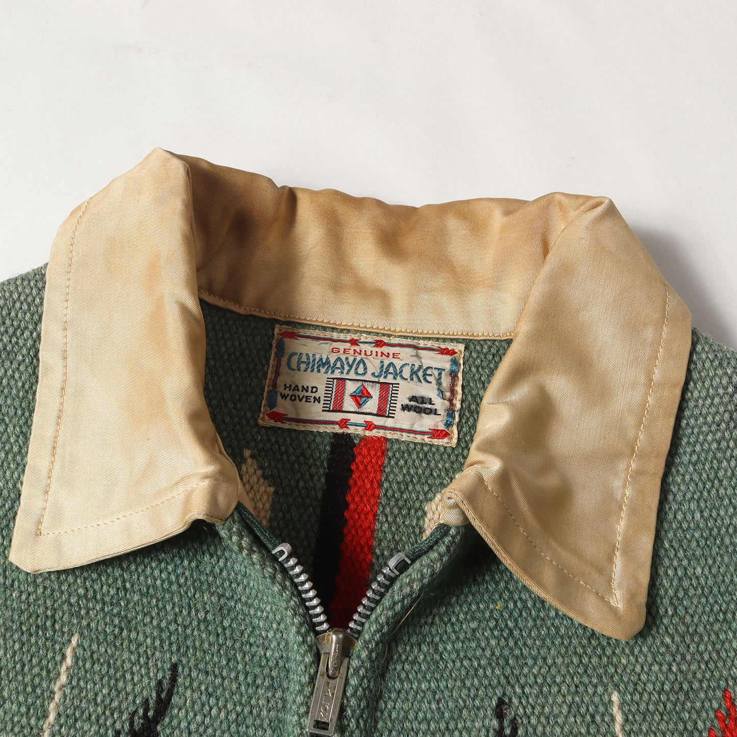 30s-40s CHIMAYO JACKET チマヨジャケット デコタトロウ サテンジップ ネイティブ ジャケット