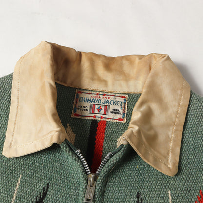 30s-40s CHIMAYO JACKET チマヨジャケット デコタトロウ サテンジップ ネイティブ ジャケット