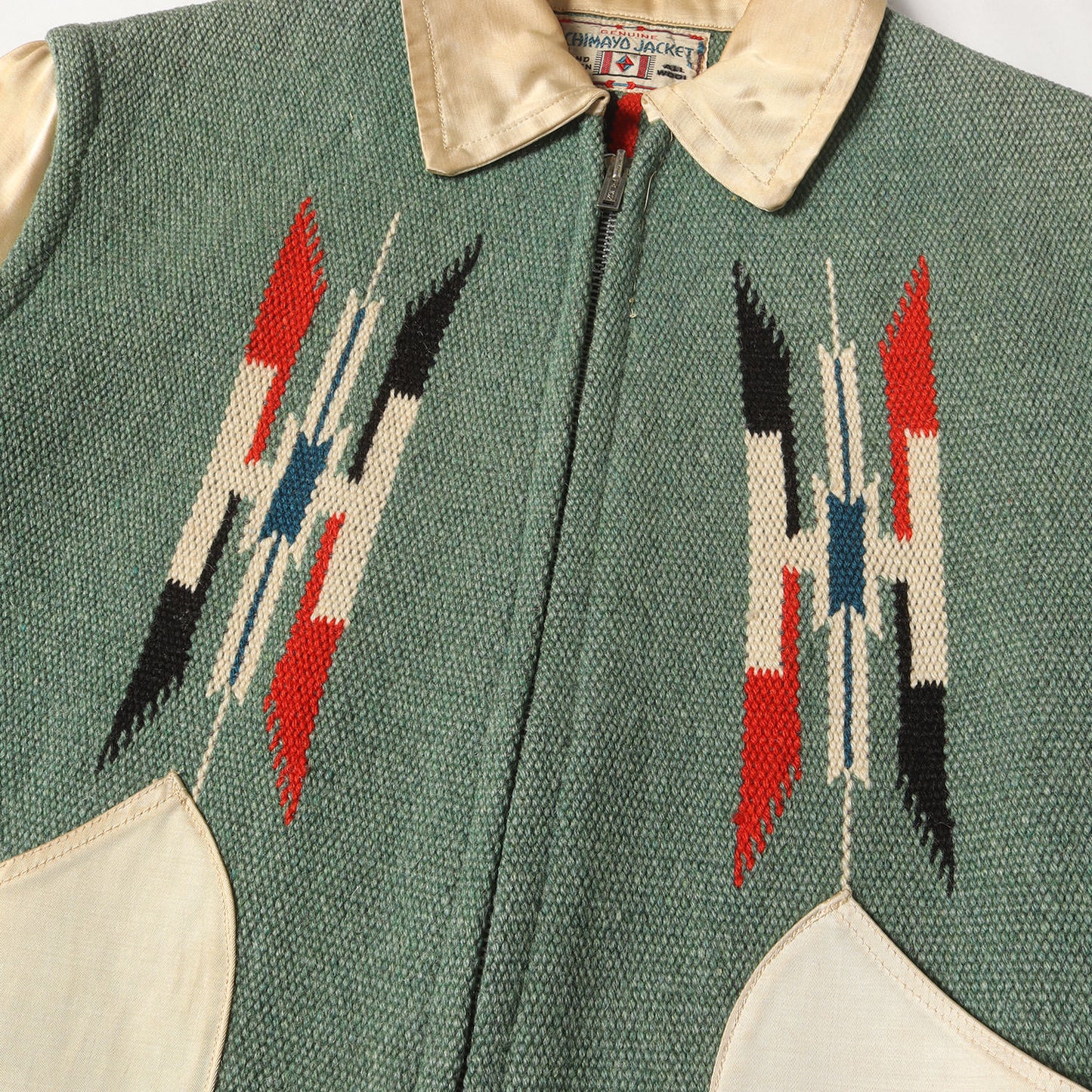 30s-40s CHIMAYO JACKET チマヨジャケット デコタトロウ サテンジップ ネイティブ ジャケット