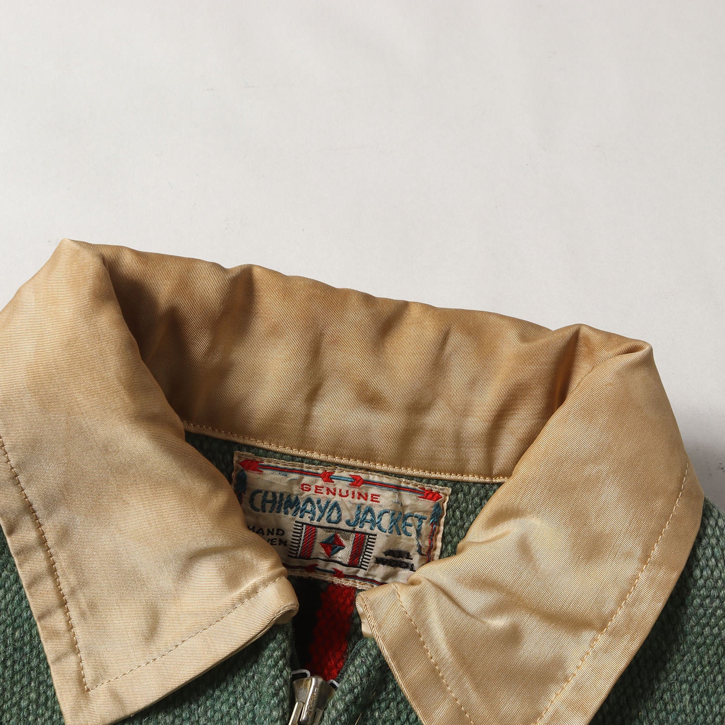 30s-40s CHIMAYO JACKET チマヨジャケット デコタトロウ サテンジップ ネイティブ ジャケット