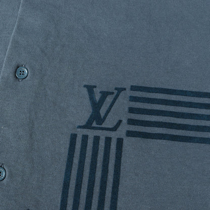 22AW カラコラム フロッキープリント ジャージーコットン 半袖 シャツ (RM222V NPL HNS01W)