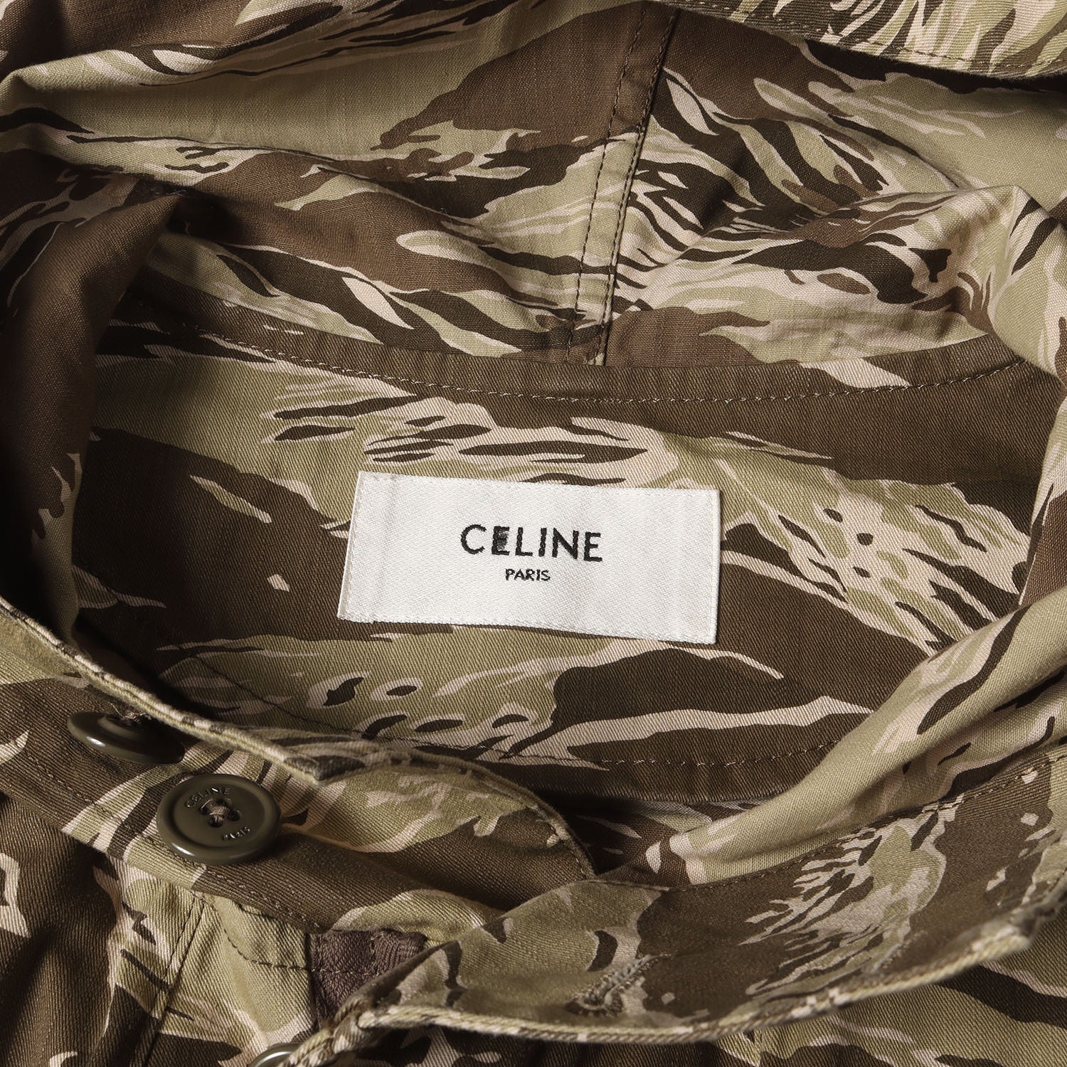 CELINE (セリーヌ) 20SS タイガーカモ コットン ミリタリー