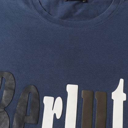 レザーパッチ ブランドロゴ Tシャツ