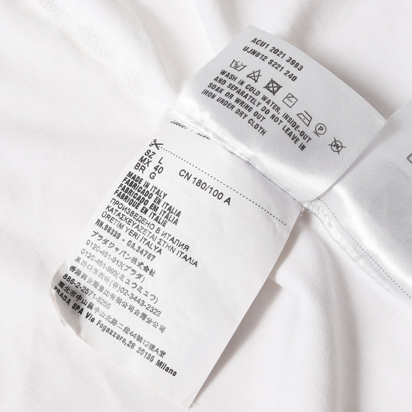 21SS トライアングルパッチ / ポケット付き オーバーサイズ Tシャツ (UJN812 A221 240)