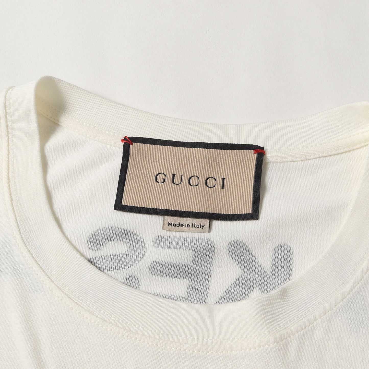 インターロッキング キャット ビジュー 装飾 Tシャツ (615044)