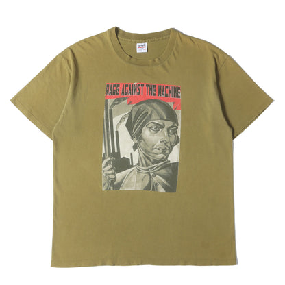 90s Rage Against the Machine 両面プリント Tシャツ (UNITED NATIONS REPORT 1980)