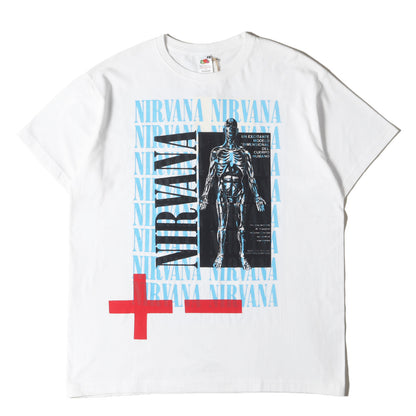 ジェフ・ロス ハンドプリント Tシャツ (Sliver) NIRVANA / Jeff Ross Original Artwork T-Shirt