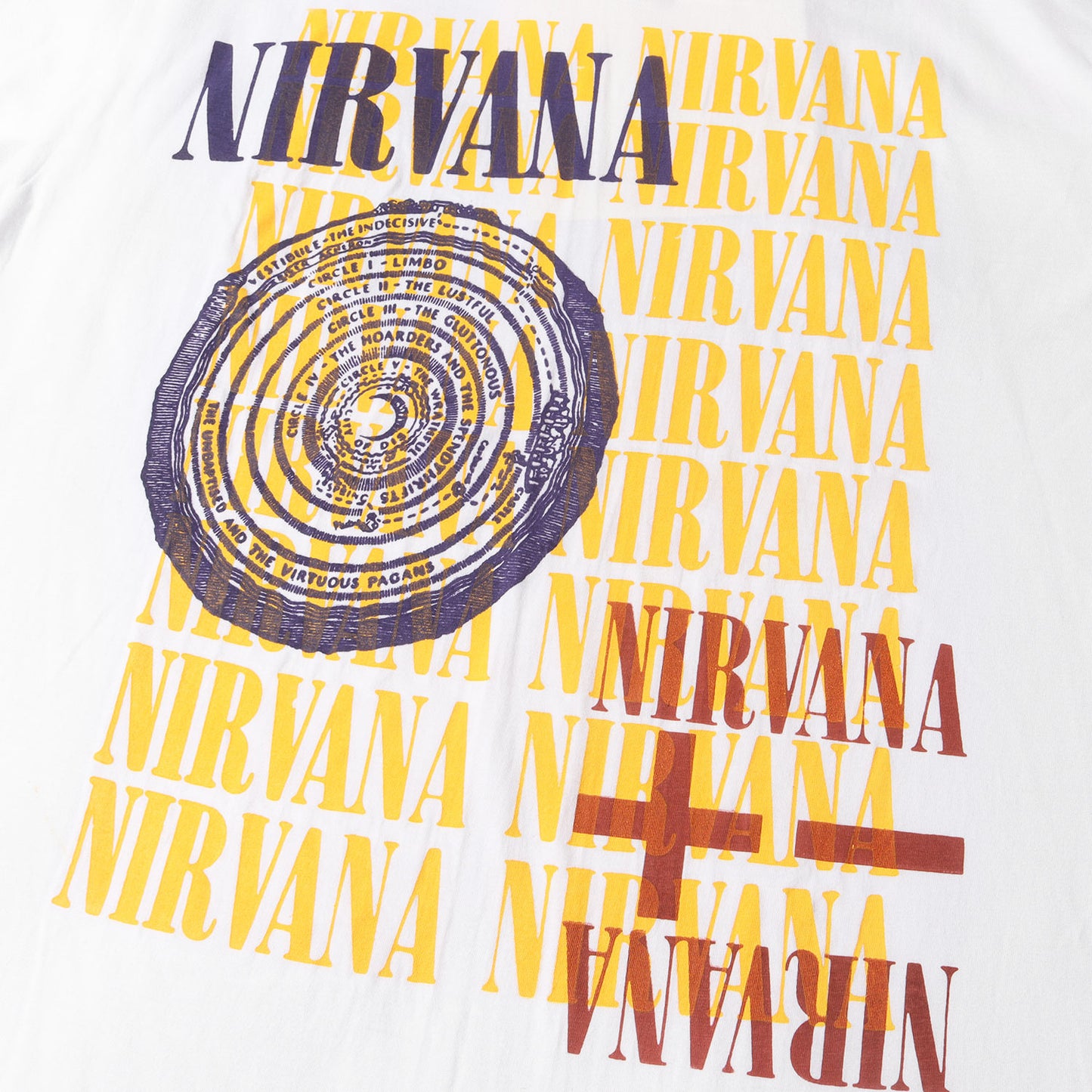 ジェフ・ロス ハンドプリント Tシャツ (Upper Hell) NIRVANA / Jeff Ross Original Artwork T-Shirt