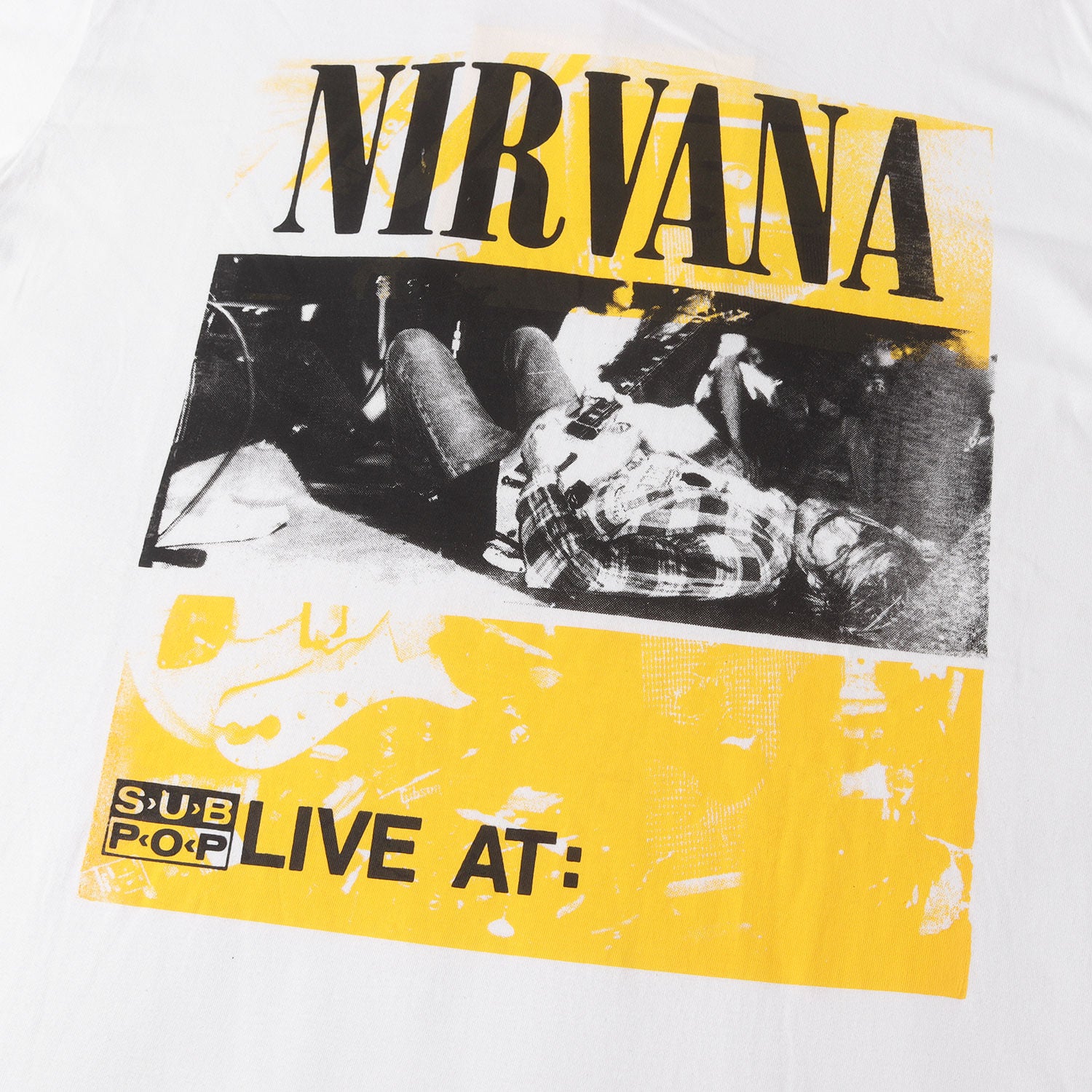 NIRVANA ×JEFF ROSS Tシャツ US×Jeff Ross×DUMMY NIRVANA hand print T-shirts(LIVE AT) | dummy