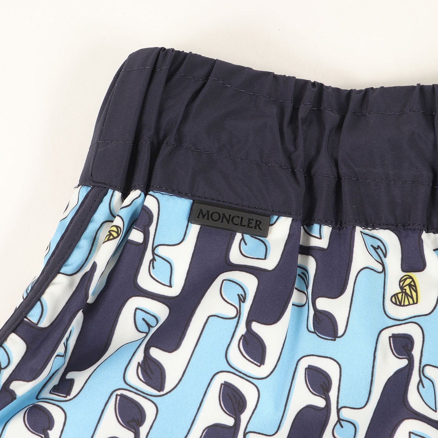 21SS リーフイラスト ボクサー ナイロン ウォーター ショーツ (G20932B00001 5950E)