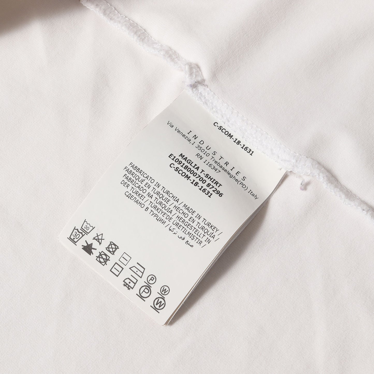 リブロゴ ストレッチコットン Tシャツ (MAGLIA T-SHIRT E10918000700 87296)