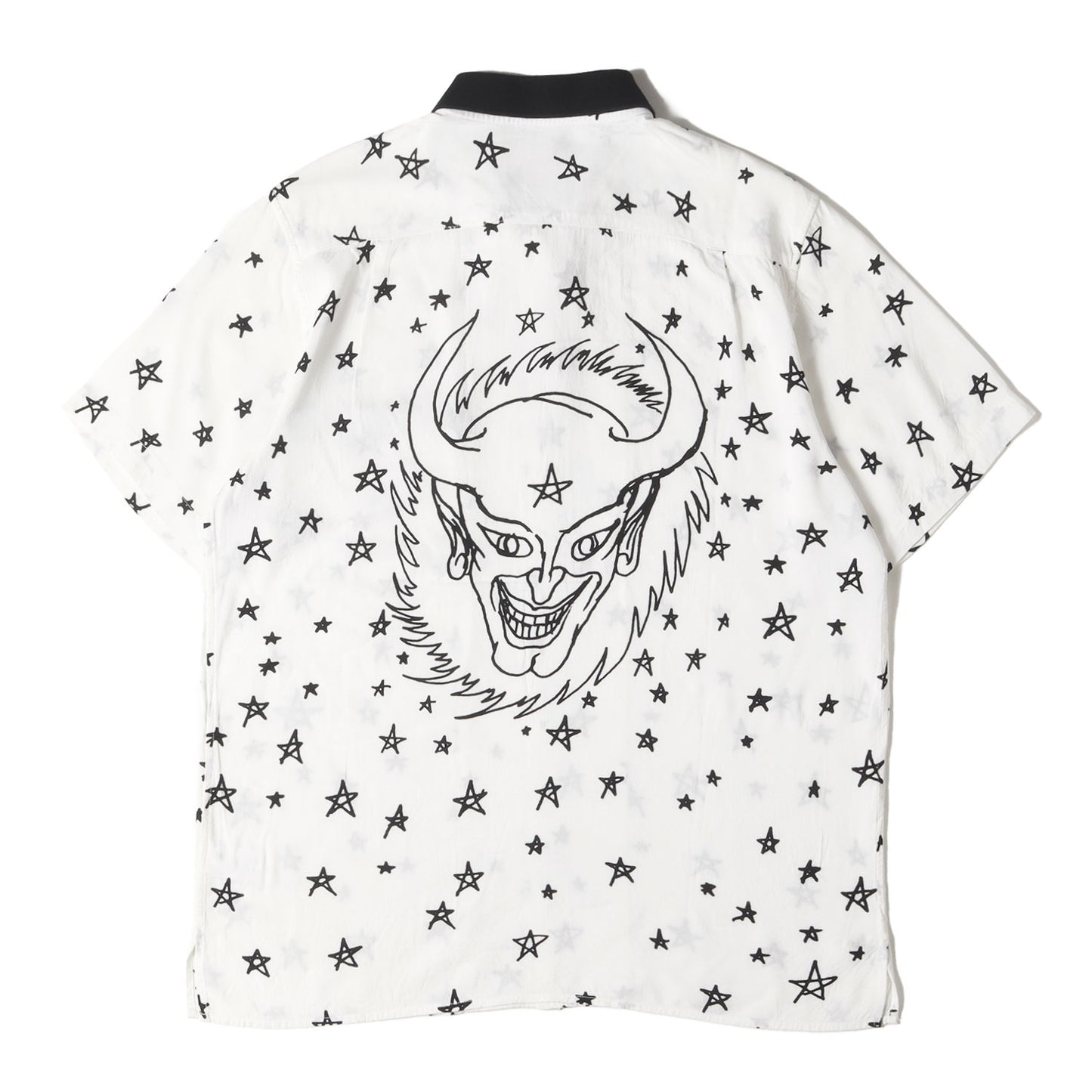 18SS デビルモチーフ レーヨン オープンカラー 半袖 シャツ (Devil Rayon Shirt)