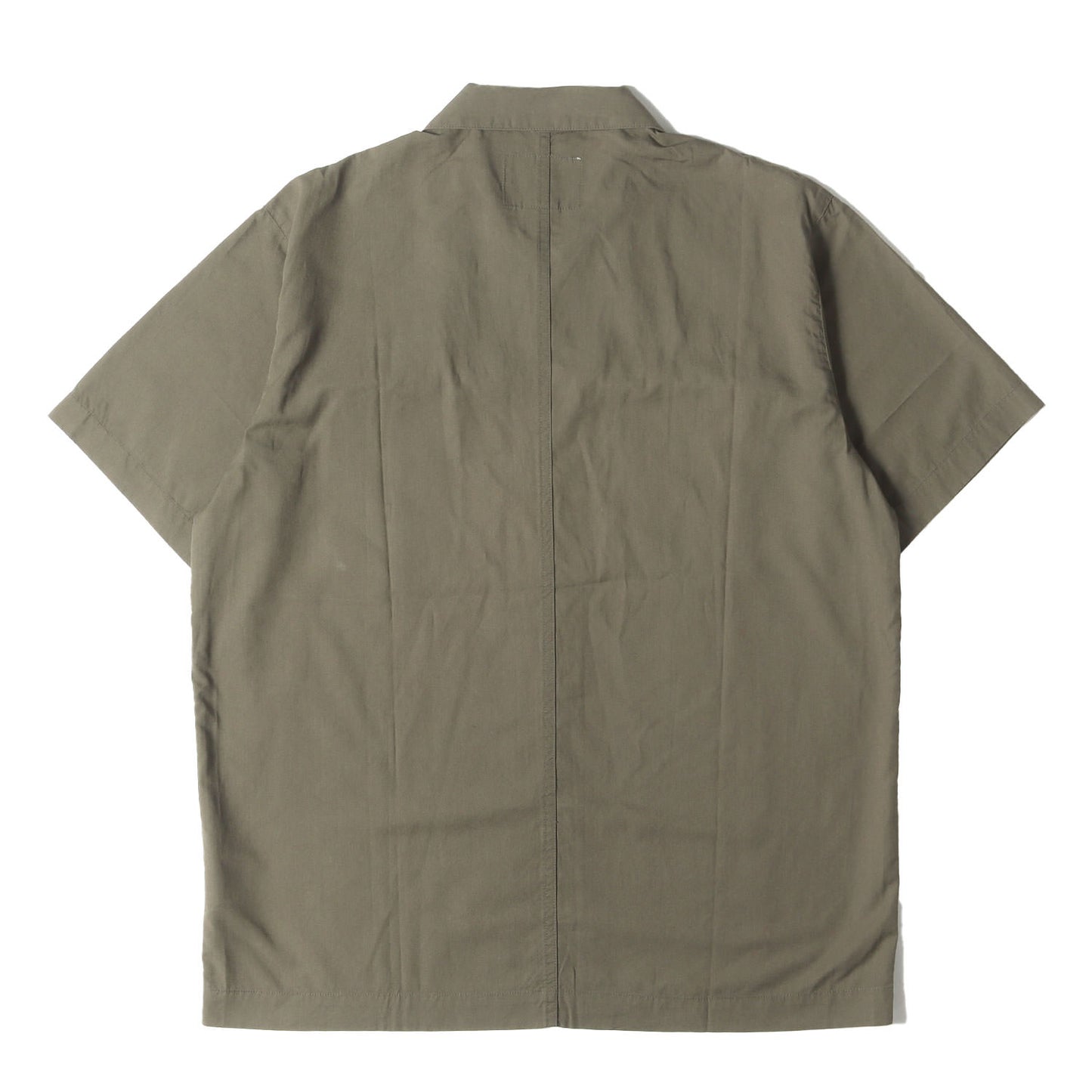 20SS ミリタリー ポリレーヨン オープンカラー 半袖シャツ (BUDS SS / SHIRT.RAPO.POPLIN)