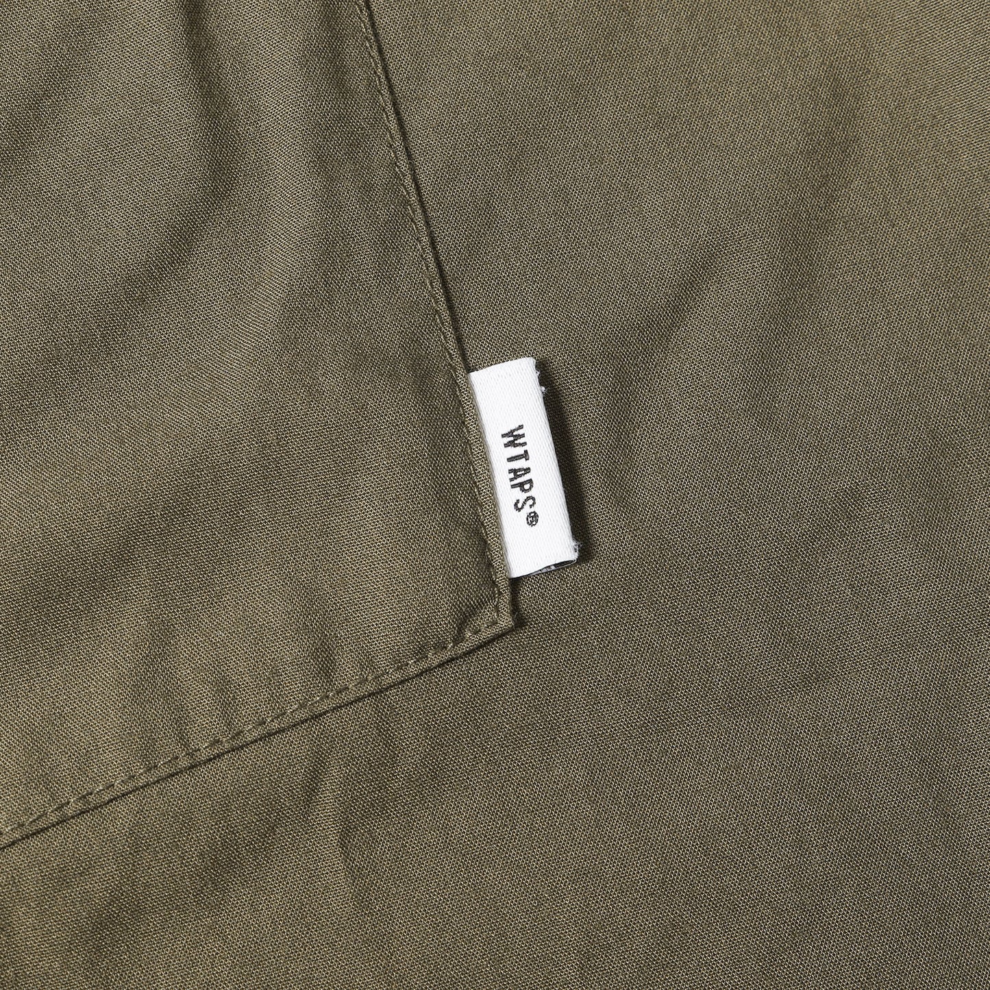 20SS ミリタリー ポリレーヨン オープンカラー 半袖シャツ (BUDS SS / SHIRT.RAPO.POPLIN)